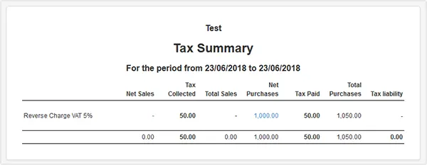 Reverse Charge VAT