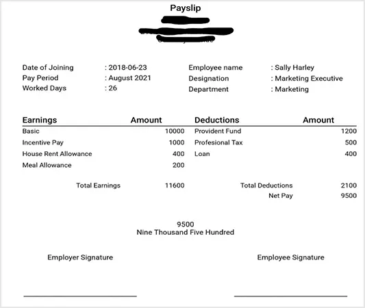 Payslip 